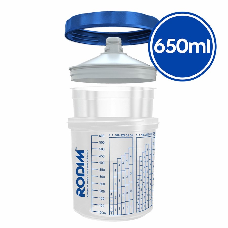 Spray Guns Rodim Liners | Rodim Series 2.0 Pps Lid & Liner Kit 650Ml 125 Micron X 50 Pack