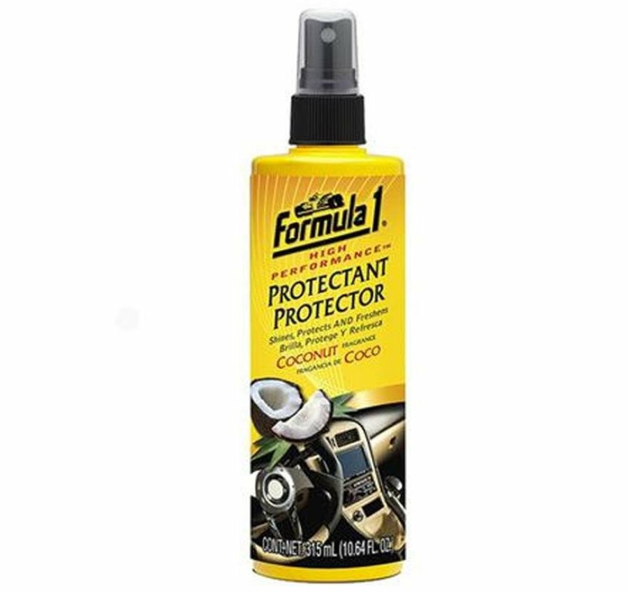 Car Care Formula 1 Interior Cleaners | Formula 1 Auto Car Care Protectant Shines Freshens - Coconut Fragrance 315Ml