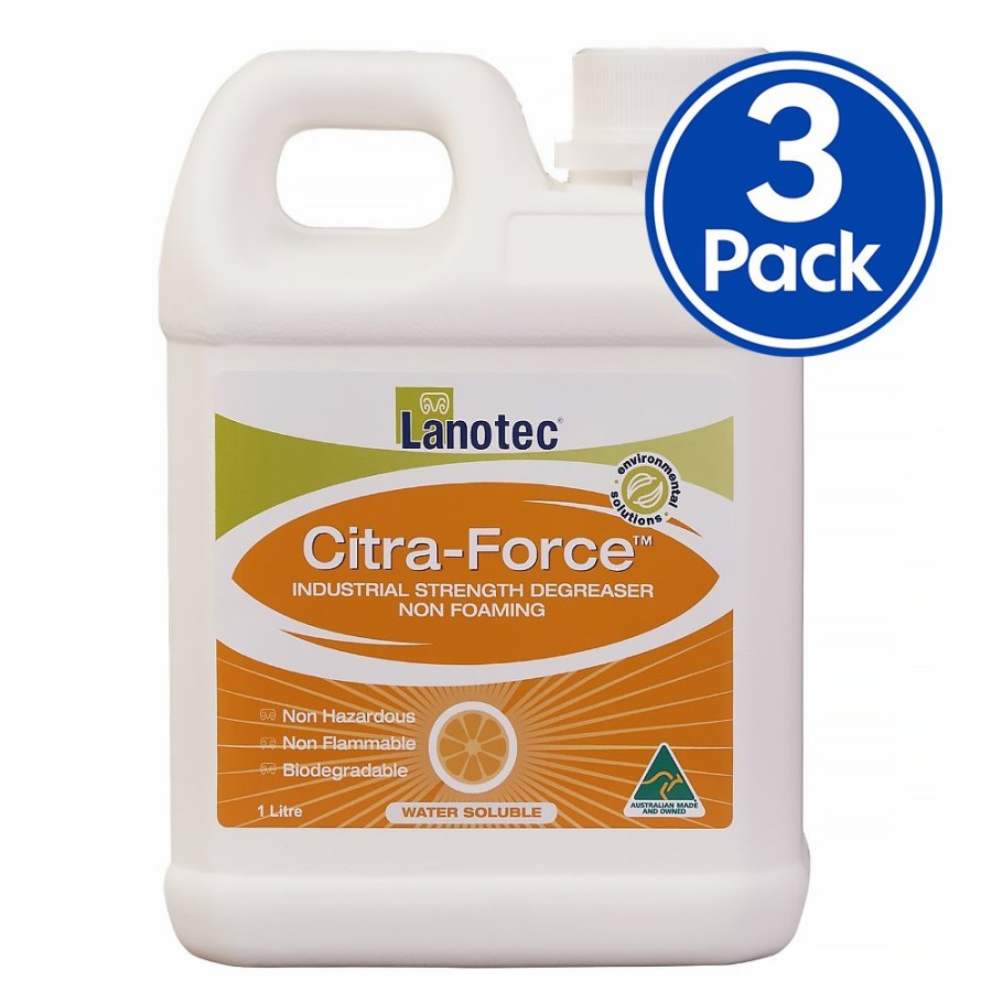 Cleaning Lanotec | Lanotec Citra-Force Industrial Strength Degreaser Cleaner Concentrate 1L X 3