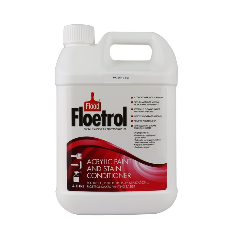 Paint Flood Paint Additives | Flood Floetrol Acrylic Stain Conditioner Painting Additive 4L X 4 Pack