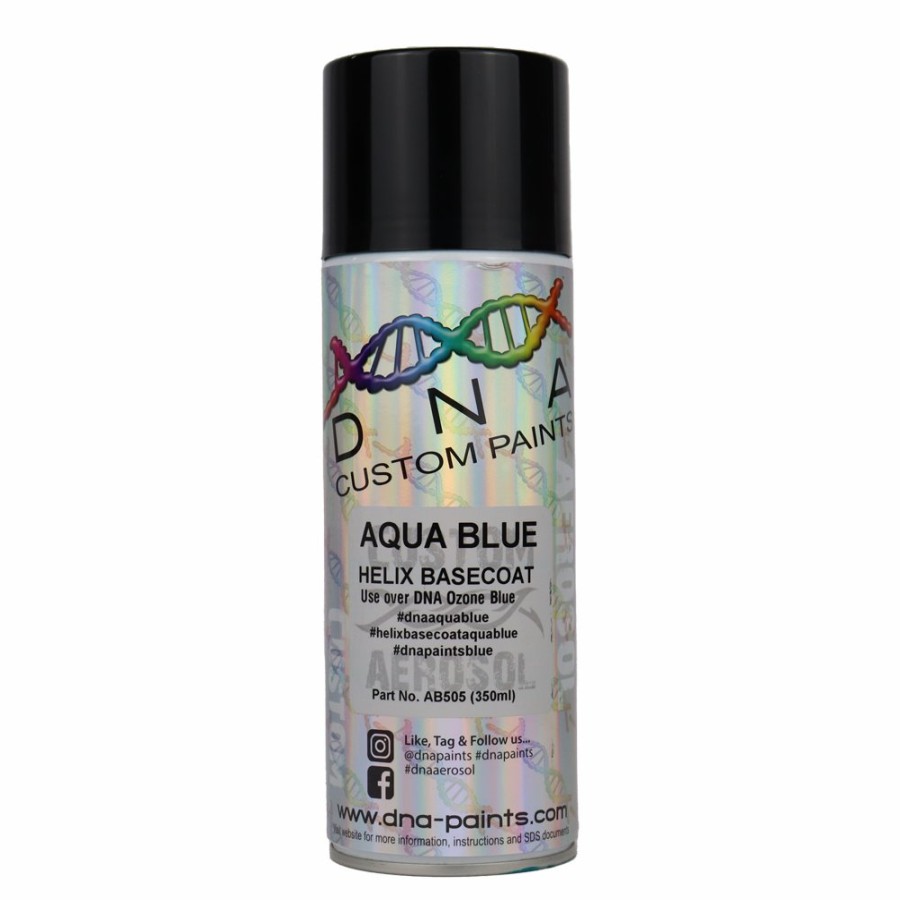 Paint DNA Paints Top Coats | Dna Paints Helix Basecoat Spray Paint 350Ml Aerosol Aqua Blue