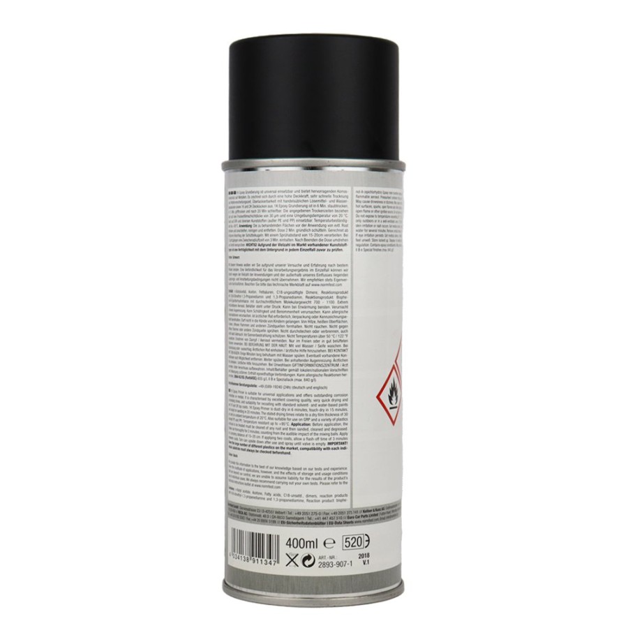 Paint Normfest Primers | Normfest 1K Epoxy Filler One-Component Primer Filler Aerosol 400Ml Black