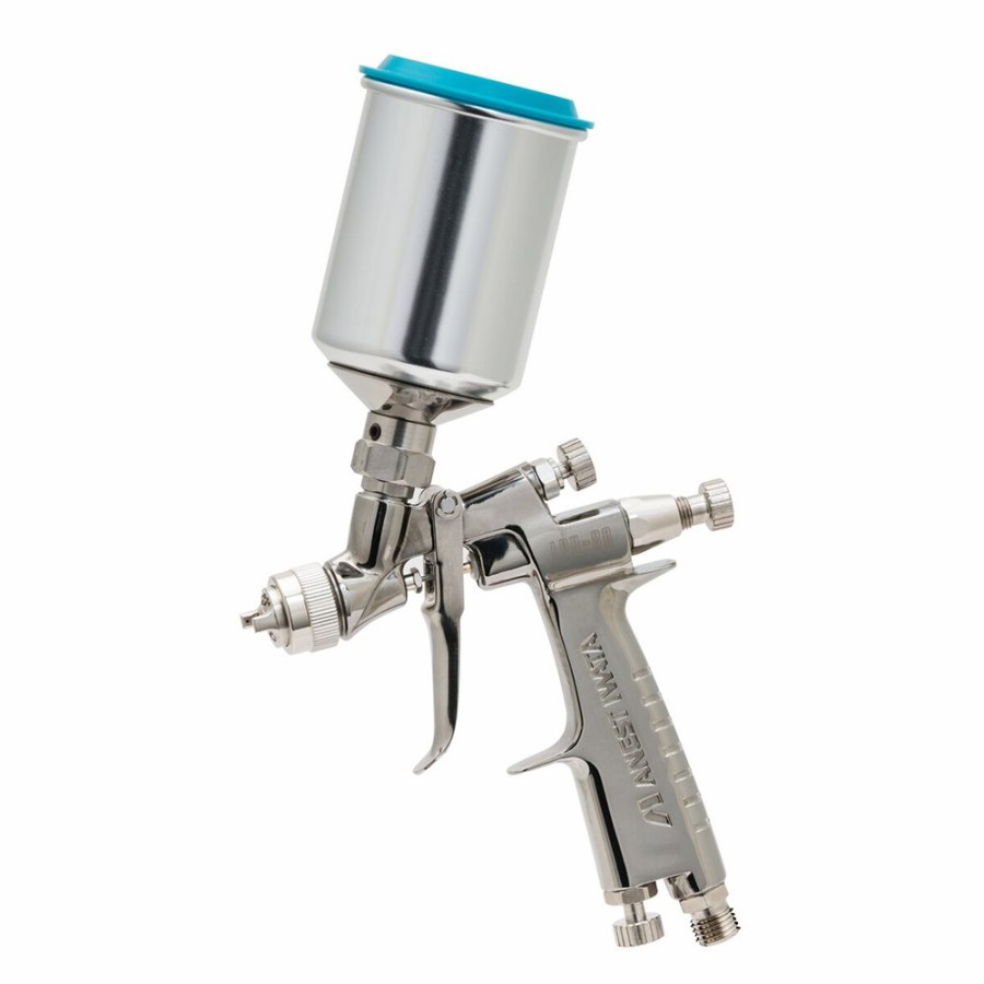 Spray Guns Anest Iwata Gravity-Fed | Anest Iwata Lph80 Compact Hvlp Spray Gun & 150Ml Cup Pot 1.2 Mm E4 Cap Paint Air