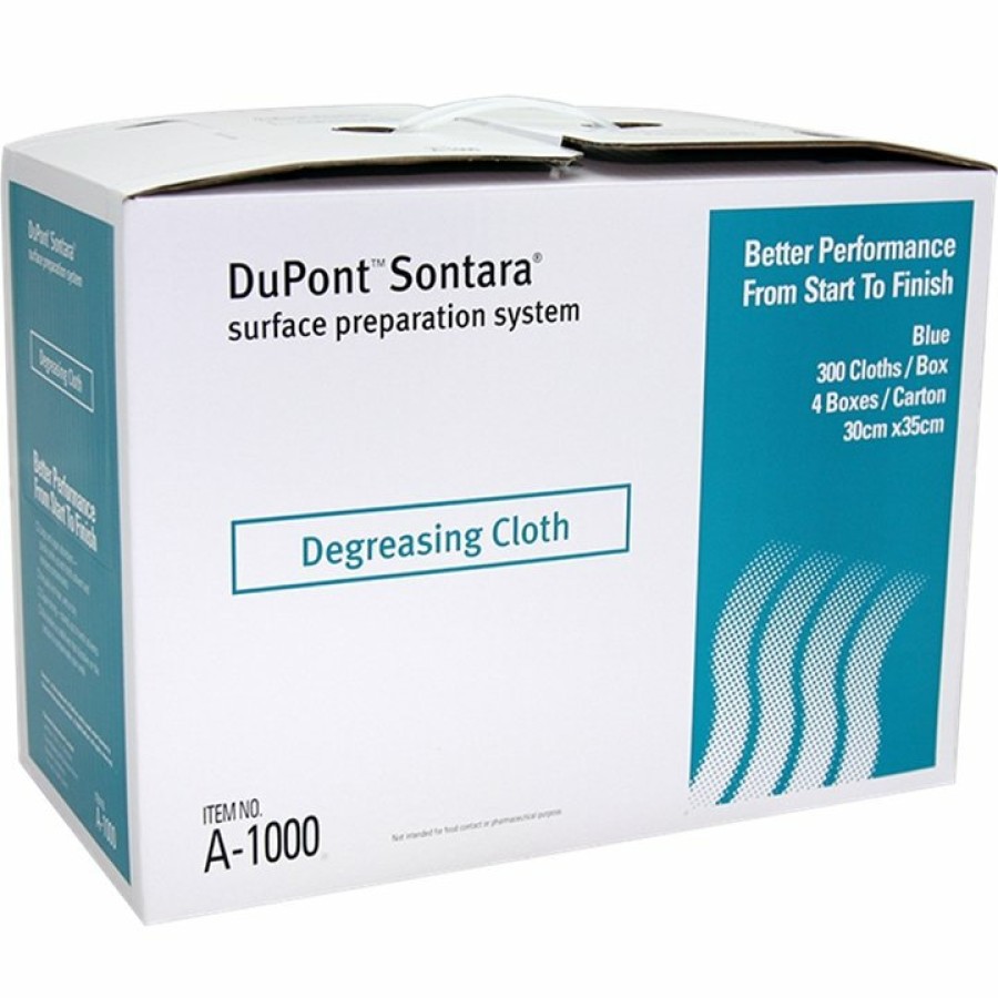 Prep & Repair Sontara Prep Wipes | Dupont Sontara Preparation Tack Degreasing Cloth A-1000 35Cm X 30Cm 300/Box