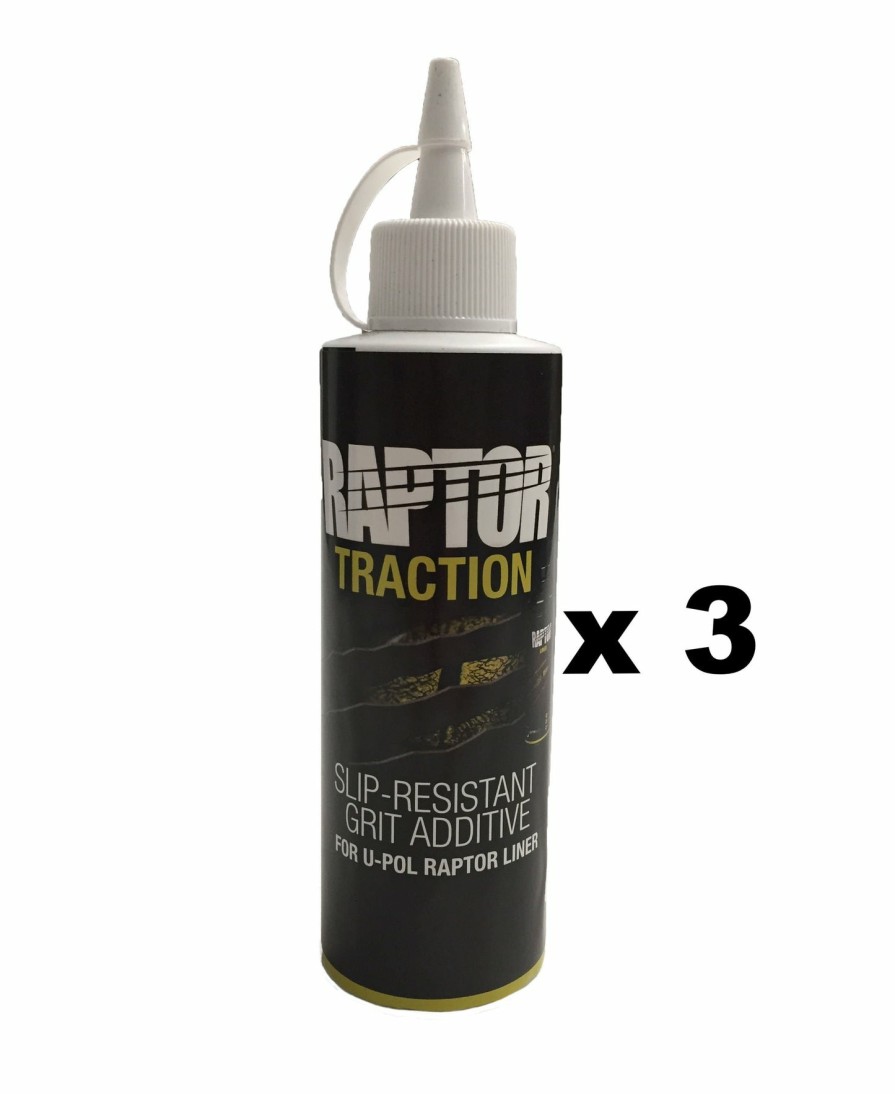 Paint U-POL Bedliner | U-Pol Raptor Traction White Slip Resistant Additive 400G Bottle Makes 2L X 3