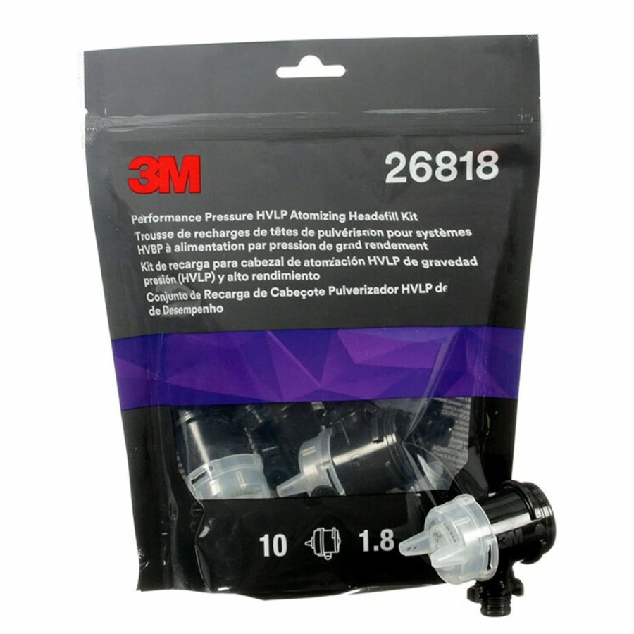 Spray Guns 3M Accuspray Spray Heads | 3M 26818 Perf Accuspray Atomizing Head Refill Kit 1.8Mm 10 Pack