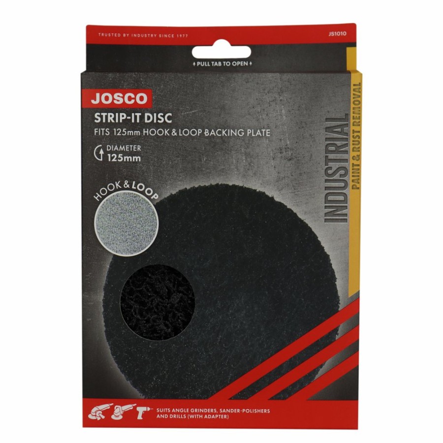 Cutting & Abrasives Josco | Josco Strip It Disc 125Mm Hook & Loop Industrial Paint Rust Removal Js1010