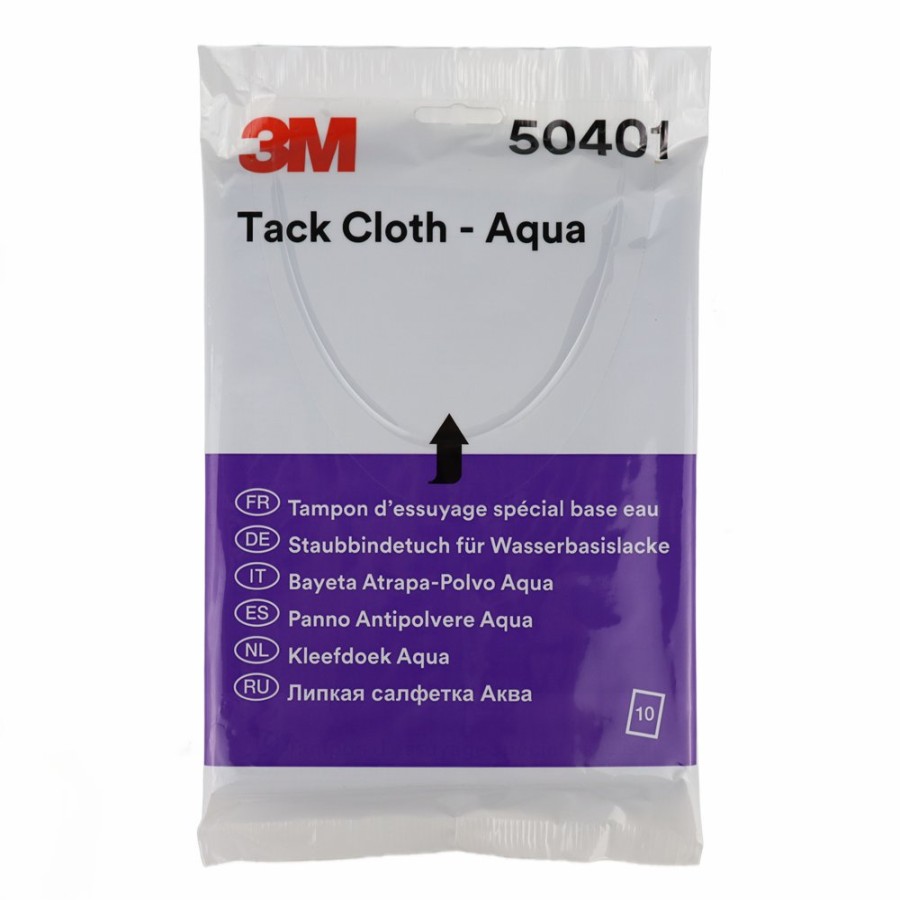 Prep & Repair 3M | 3M Tack Cloth Aqua 10 Pack Lint & Silicone Free - Ideal For Water-Based Paint