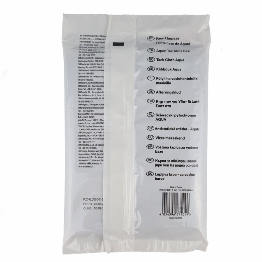 Prep & Repair 3M | 3M Tack Cloth Aqua 10 Pack Lint & Silicone Free - Ideal For Water-Based Paint