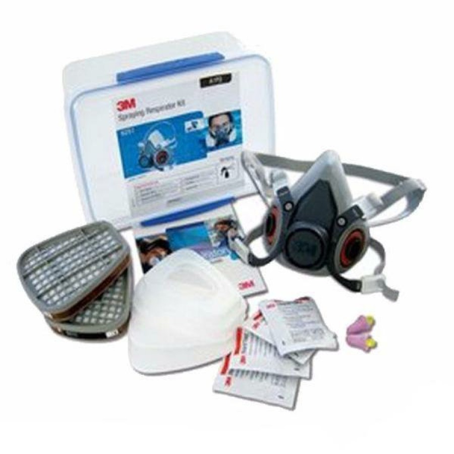 Safety 3M Respirators | 3M Spraying Respirator Starter Kit 6251 Half Face 6000 Series Small Mask Paint