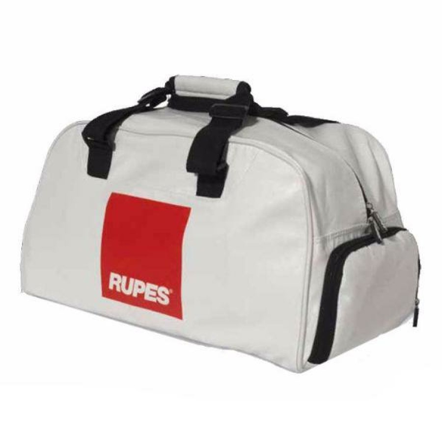 Car Care Rupes Parts & Accessories | Rupes Bigfoot White Synthetic Leather Soft Sports Bag