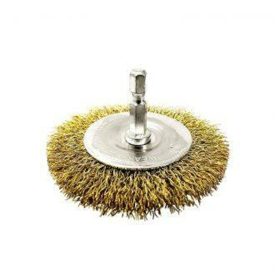 Cutting & Abrasives Josco | Josco Brumby 100Mm Spindle-Mounted Crimped Wheel Brush