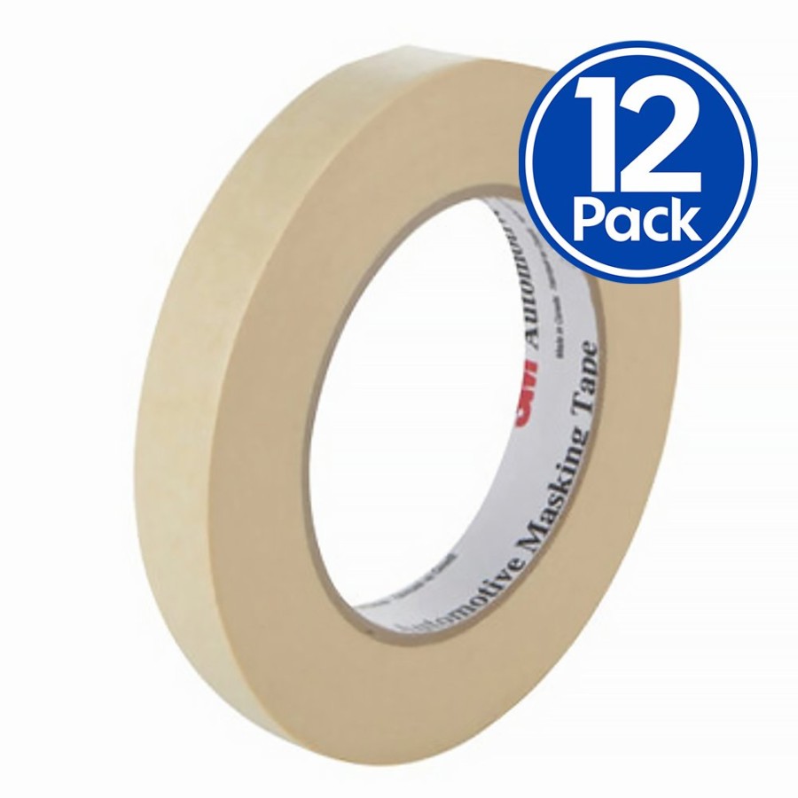 Prep & Repair 3M Masking Tape | 3M 06546 Automotive General Purpose Masking Tape 24Mm X 55M X 12 Pack