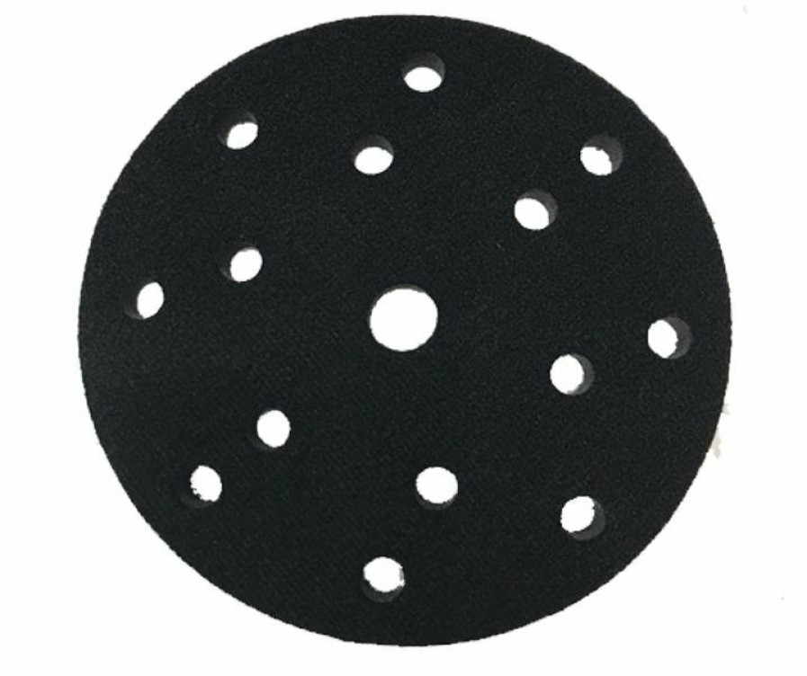 Cutting & Abrasives SAR Interface Pads | 6" 150Mm Backing Interface Pad For Orbital Sander Hook & Loop 15 Hole Foam Black