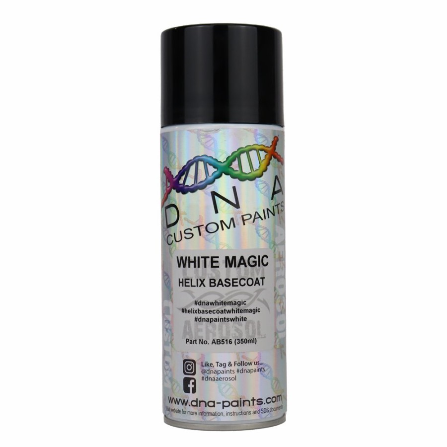 Paint DNA Paints Top Coats | Dna Paints Helix Basecoat Spray Paint 350Ml Aerosol White Magic