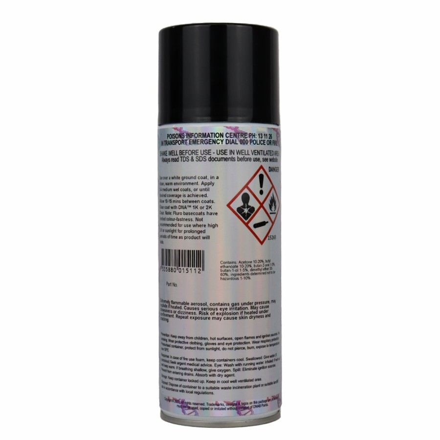 Paint DNA Paints Top Coats | Dna Paints Fluro Basecoat Spray Paint 350Ml Aerosol Fluorescent Red