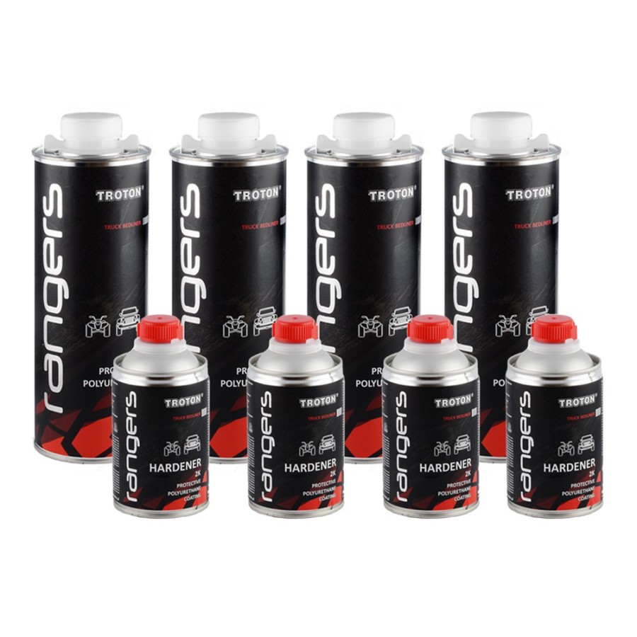 Paint Troton Bedliner | Troton Rangers 2K Tough Protective Polyurethane Coating Kit 3.78L For Toyota 058 White