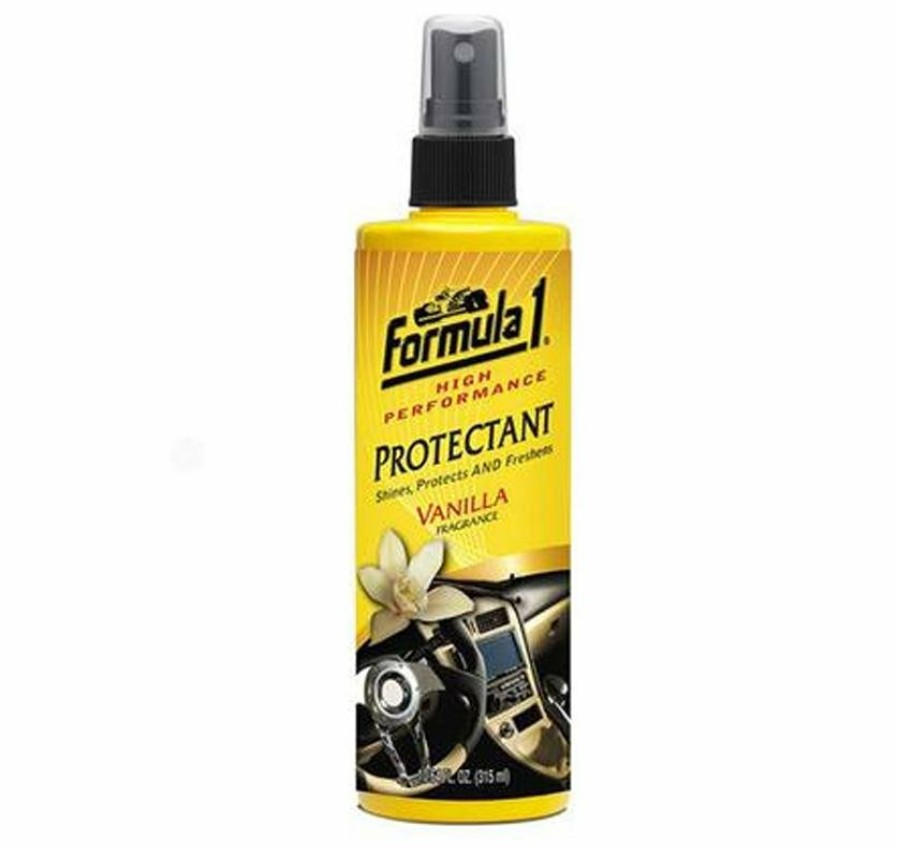 Car Care Formula 1 Interior Cleaners | Formula 1 Auto Car Care Protectant Shines Freshens - Vanilla Fragrance 315Ml