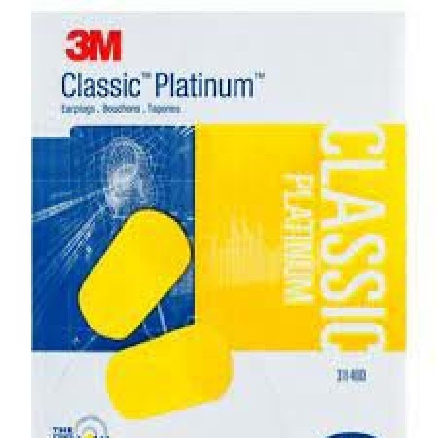 Safety 3M Earbuds | 3M™ E-A-R™ Classic™ Platinum™Uncorded Earplugs, 200Pr/Box