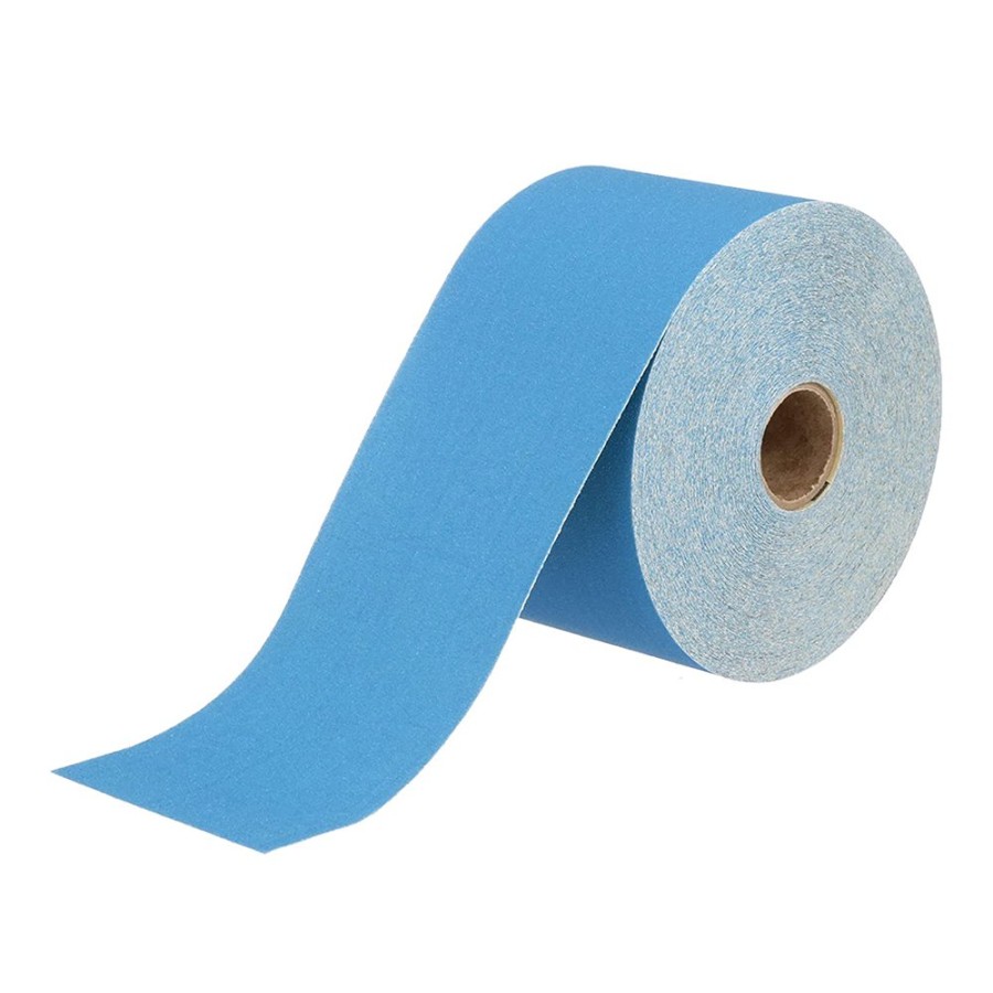 Cutting & Abrasives Revcut Rolls | Revcut Blue Hook & Loop Sand Paper P36 Grit 115Mm X 25M Roll