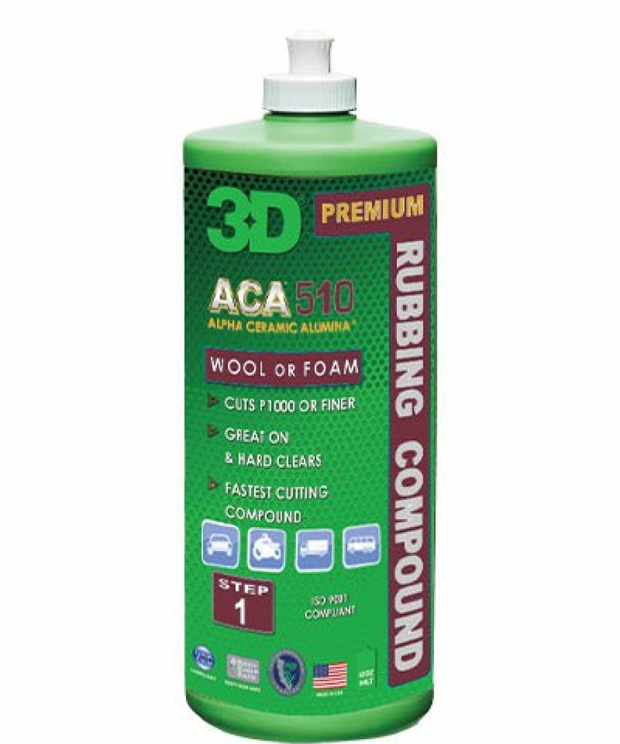 Car Care 3D Cutting Compounds | 3D Aca 510 X-Tra Cut Compound Buffing Polishing Auto Paint 946Ml