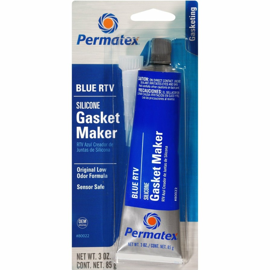 Adhesives & Sealants Permatex | Permatex Sensor Safe Blue Rtv Silicone Gasket Maker 85G