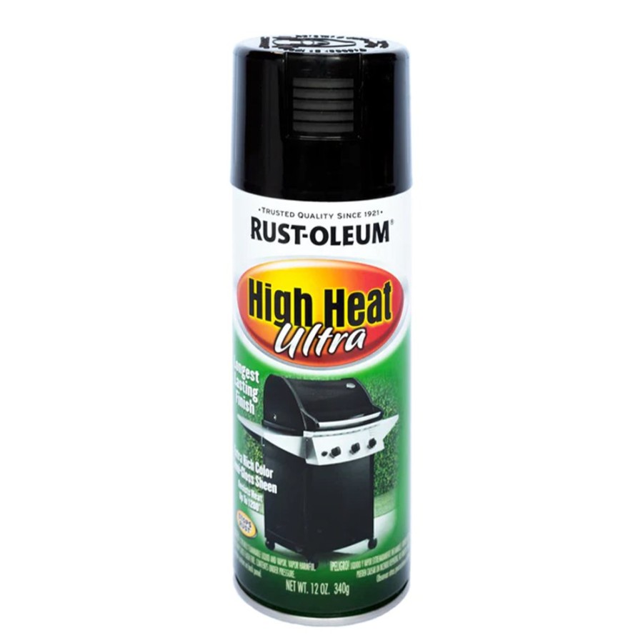 Paint Rust-Oleum Specialty | Rust-Oleum Ultra High Heat Semi Gloss Black Spray Paint 340G 12Oz