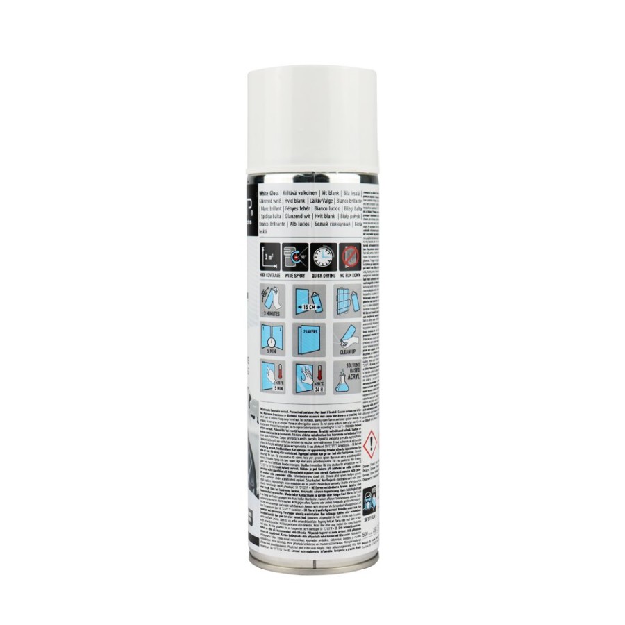 Paint Car-Rep Top Coats | Car-Rep Professional Automotive Gloss Acrylic Aerosol 500Ml White X 3 Pack