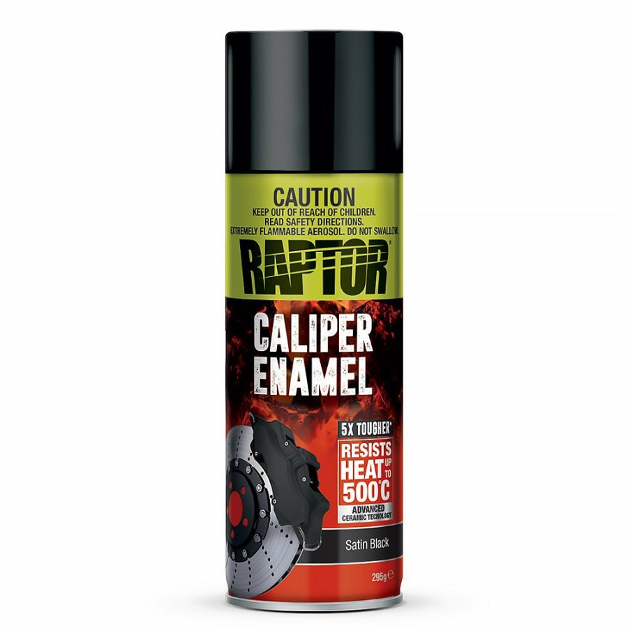 Paint U-POL High Temp & Brakes | U-Pol Raptor High Temp Brake Caliper Enamel Spray Paint Aerosol 295G Satin Black