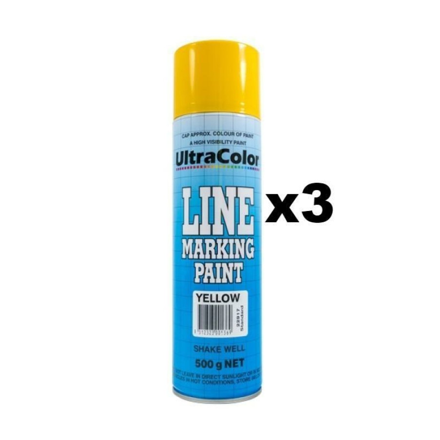 Paint UltraColor Linemarking | Ultracolor Line Marking Paint Yellow 500G X3