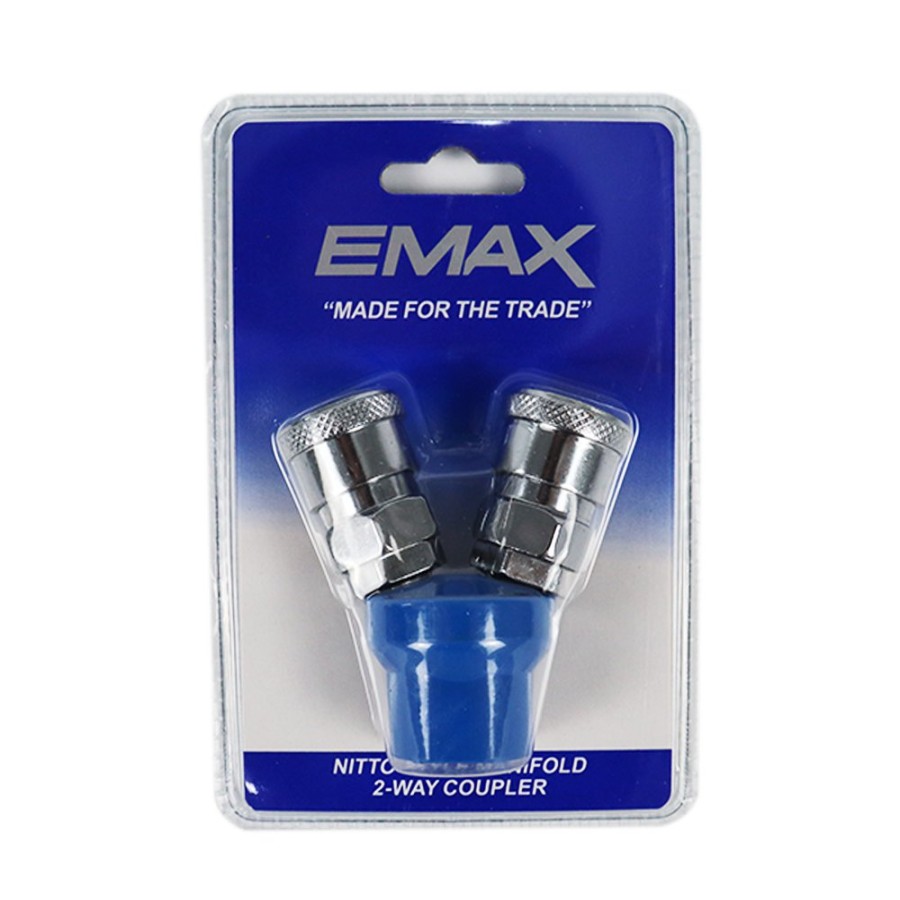 Spray Guns Emax Fittings | Emax Nitto Style Manifold 2-Way Coupler