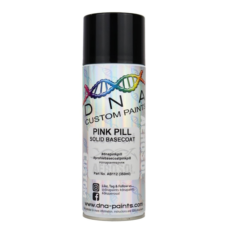 Paint DNA Paints Top Coats | Dna Paints Solid Basecoat Spray Paint 350Ml Aerosol Pink Pill