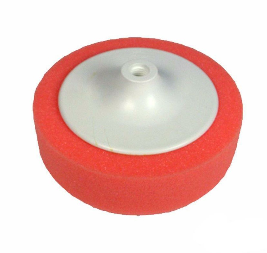 Car Care Eclipse Polishing Pads | 6'' Polishing Foam Buff Head Pad With Backing Plate Red 150Mm X 50Mm Spray Paint