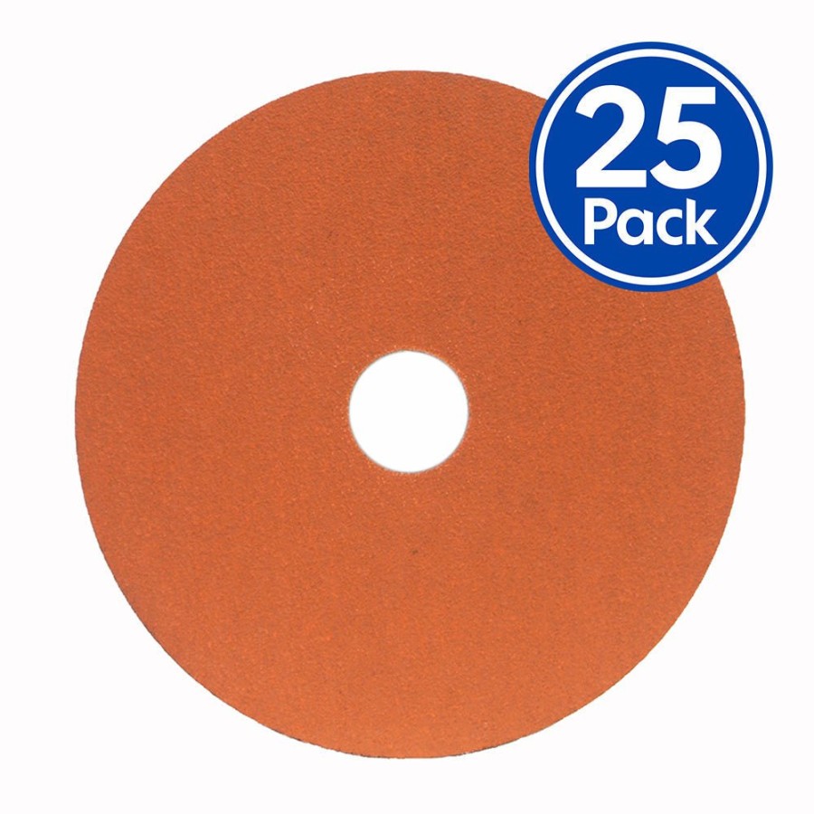 Cutting & Abrasives Norton Grinder Discs | Norton Blaze F980 Premium Sanding Fibre Discs 125Mm X 22Mm 60 Grit X 25 Pack C60