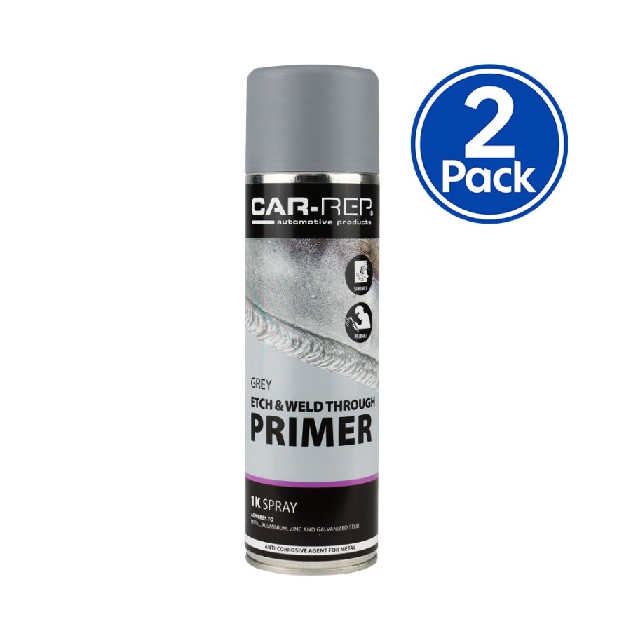 Paint Car-Rep Primers | Car-Rep Automotive Acid Etch Weld Thru Primer 500Ml Grey X 2 Pack