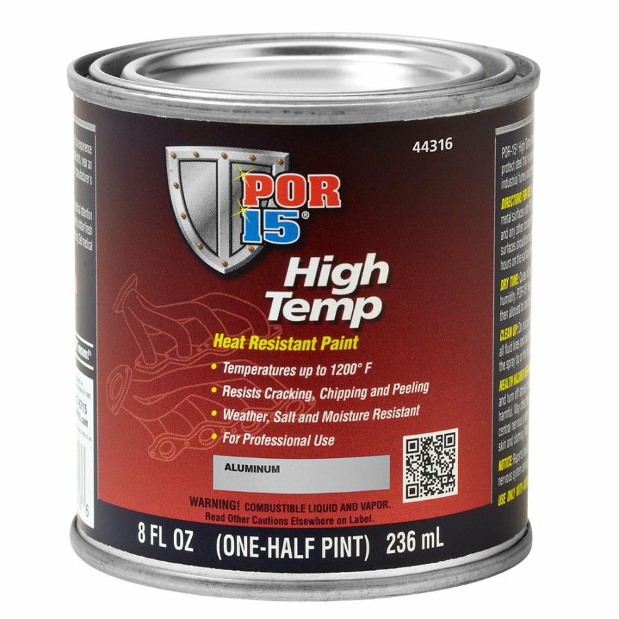 Paint POR15 High Temp & Brakes | Por15 High Temp Paint 236Ml Aluminium 1200°F Heat Resistant