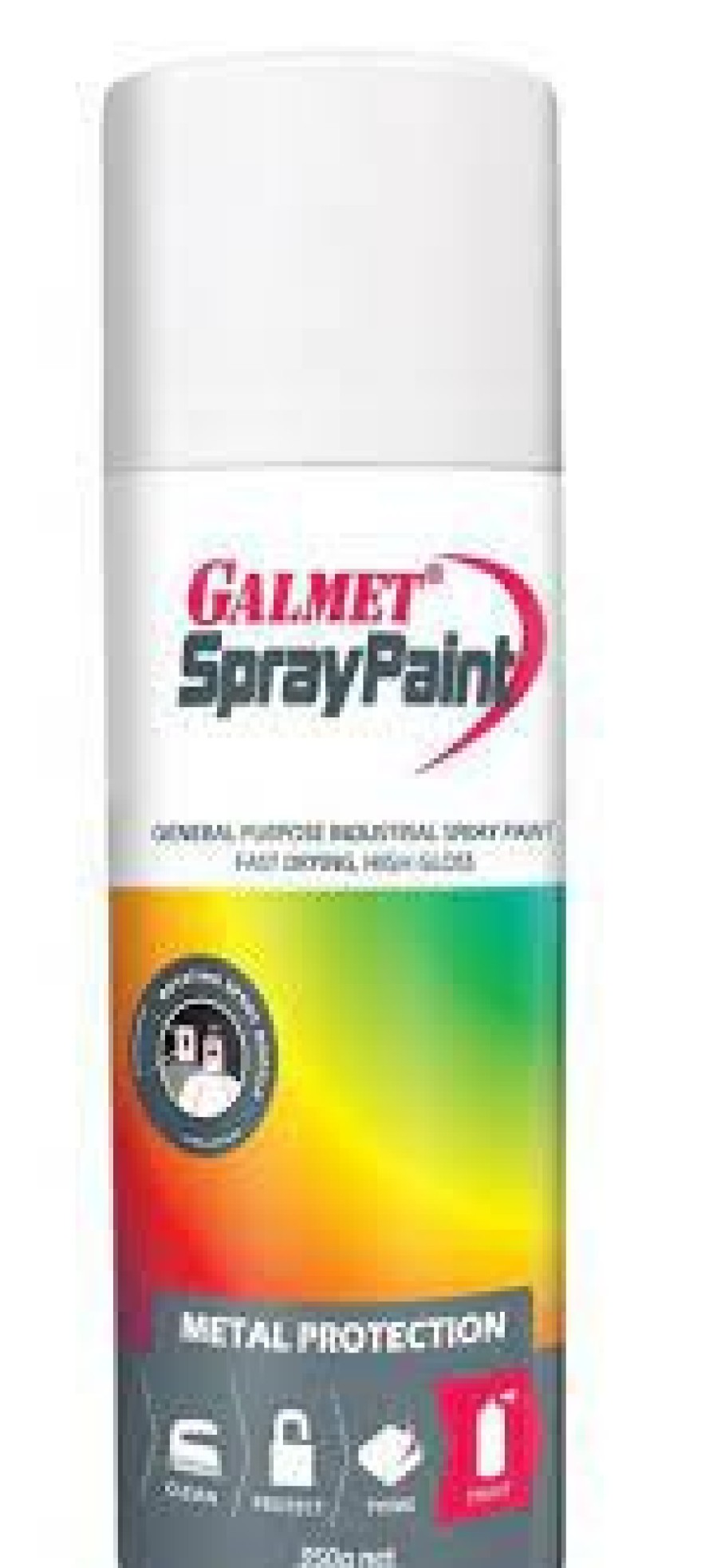 Paint Galmet Topcoats | Galmet White 350G Spraypaint – Fast-Dry, High Gloss Enamel