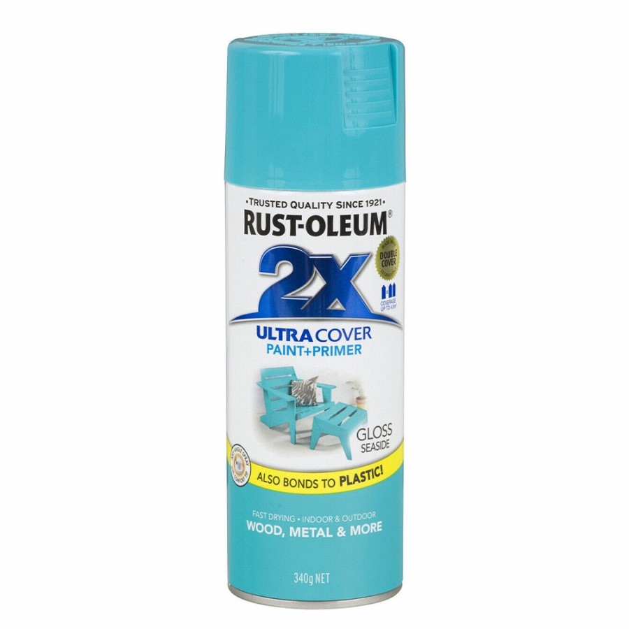 Paint Rust-Oleum Specialty | Rust-Oleum 2X Gloss Paint & Primer Spray Paint 340G Seaside Blue