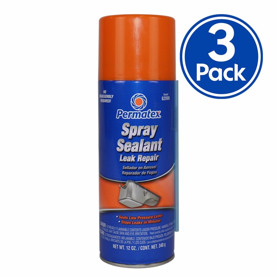 Adhesives & Sealants Permatex | Permatex Spray Sealant Leak Repair Aerosol 340G X 3 Pack