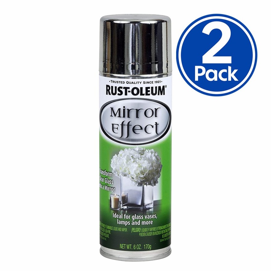 Paint Rust-Oleum Specialty | Rustoleum Specialty Mirror Effect Spray Paint 170G Silver Aerosol Cans X 2 Pack