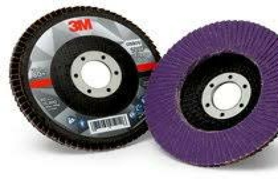 Cutting & Abrasives 3M | 3M Flap Disc 769F 51999 125Mm 40 Grit Pack Of 5 Purple 22.3Mm Center Metalwork