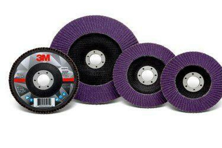 Cutting & Abrasives 3M | 3M Flap Disc 769F 51999 125Mm 40 Grit Pack Of 5 Purple 22.3Mm Center Metalwork