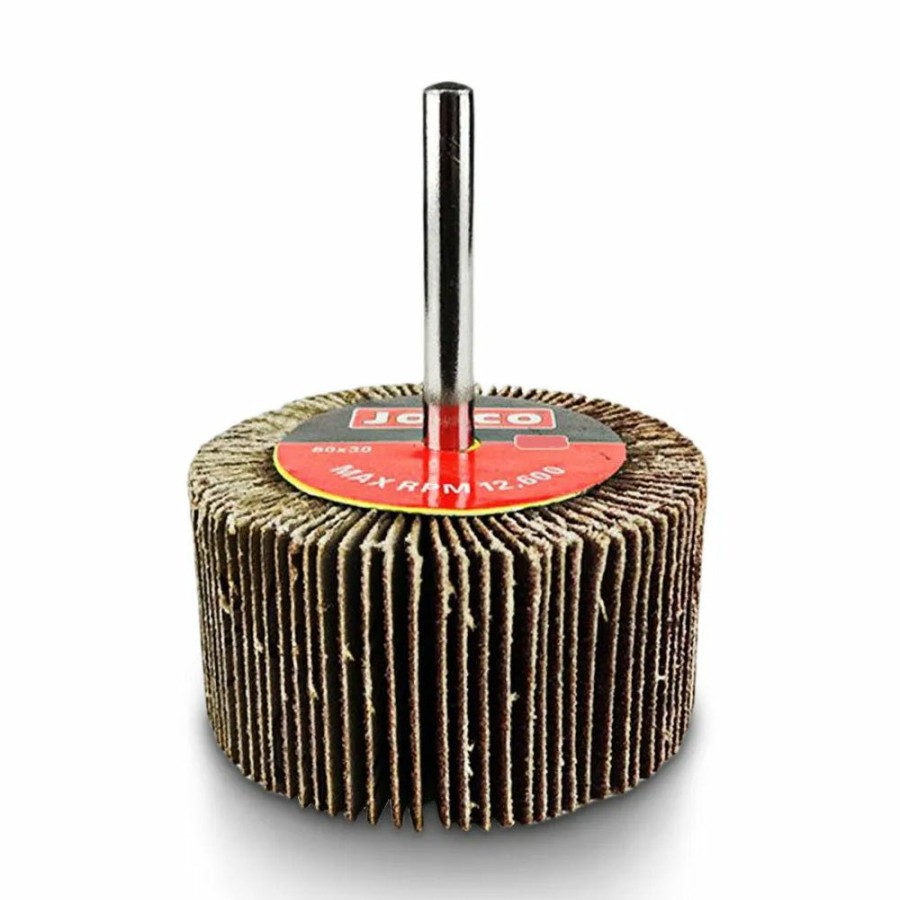 Cutting & Abrasives Josco | Josco Drill & Die Grinder Mounted Flap Wheel 60Mm X 30Mm 40 Grit