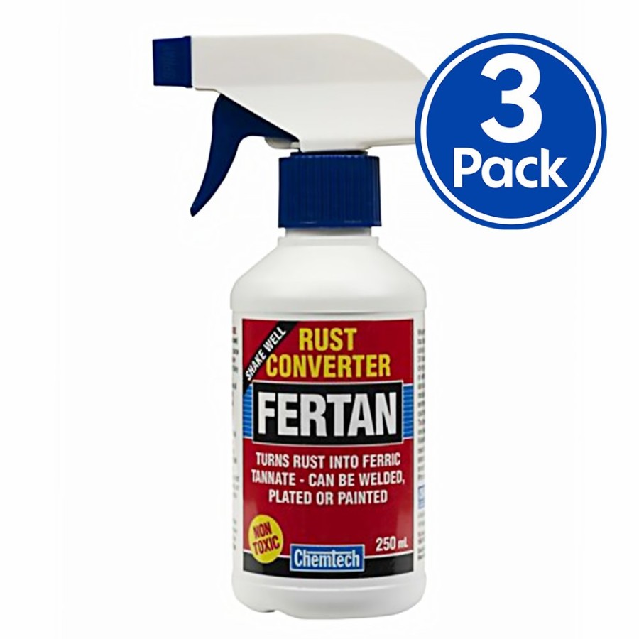 Prep & Repair Chemtech Rust Treatment | Chemtech Fertan Rust Converter 250Ml Non Toxic X 3 Pack