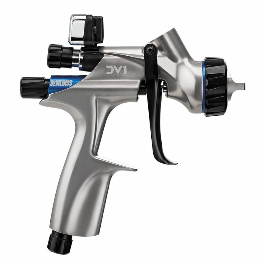 Spray Guns Devilbiss Gravity-Fed | Devilbiss Dv1-B+ Basecoat Digital Hvlp Plus Gravity Feed Spray Gun 1.3Mm Tip