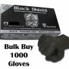 Safety Black Shield Nitrile Gloves | Black Nitrile Gloves Disposable Nitro Powder Free Industrial Grade Gloves Medium X 1000