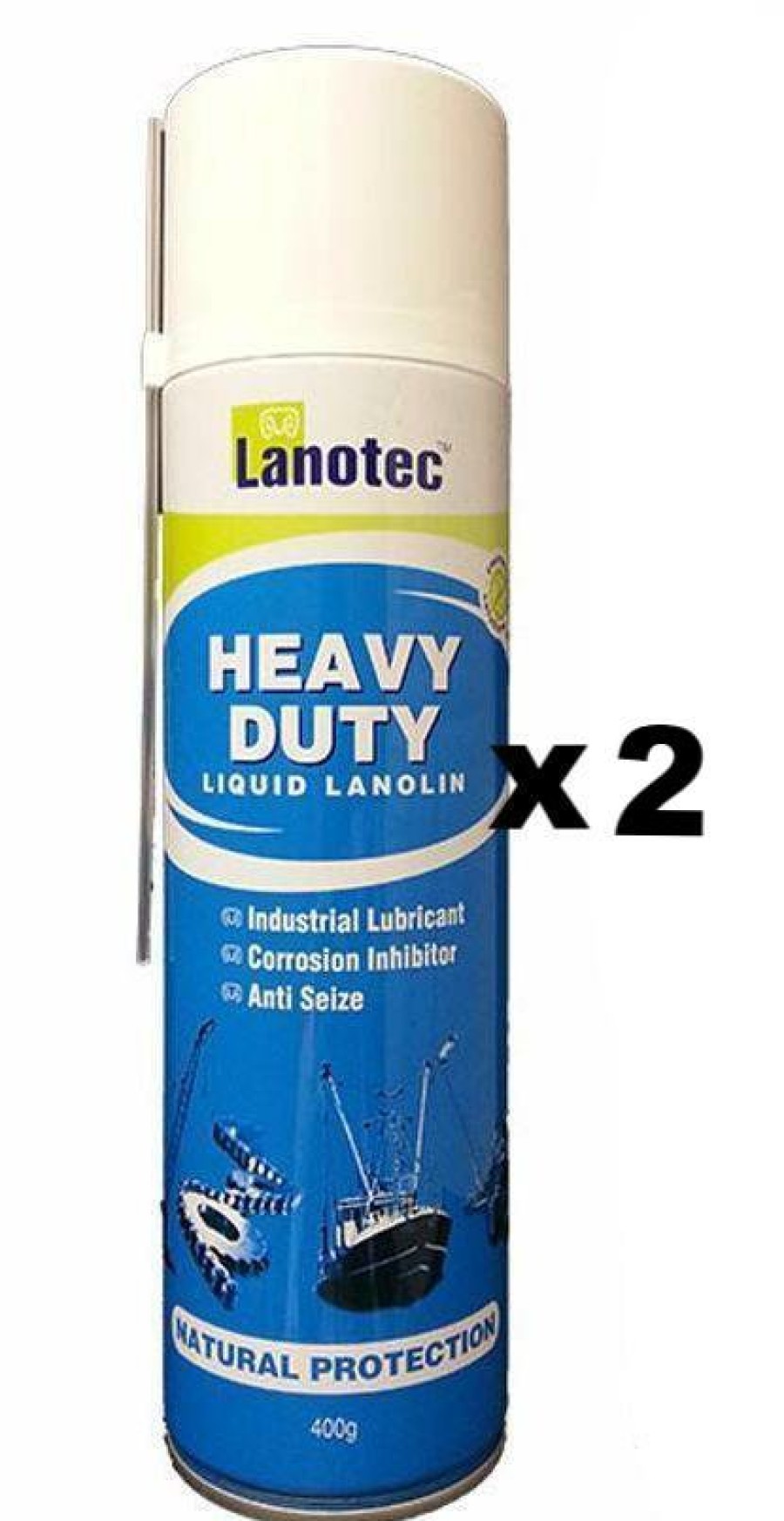 Prep & Repair Lanotec Rust Prevention | Lanotec Liquid Lanolin Spray Lubricant Erosion Inhibitor Marine Industrial 400G X 2