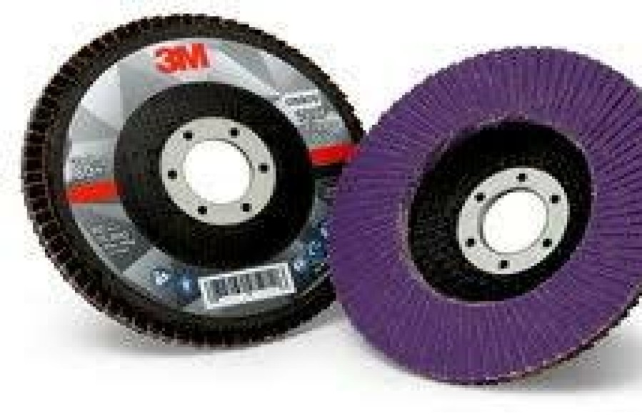 Cutting & Abrasives 3M | 3M Flap Disc 769F 51997 115Mm 120 Grit Pack Of 5 Purple 22.3Mm Center Metalwork