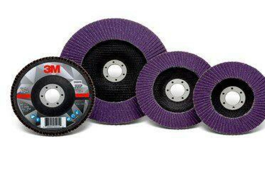 Cutting & Abrasives 3M | 3M Flap Disc 769F 51997 115Mm 120 Grit Pack Of 5 Purple 22.3Mm Center Metalwork