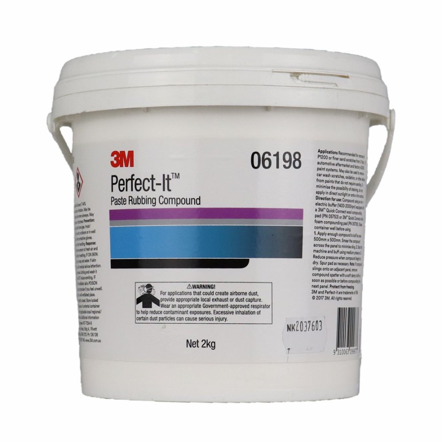 Car Care 3M Cutting Compounds | 3M 06198 Perfect-It Paste Rubbing Compound 2Kg Cutting Plus Ex